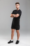 Full length portrait of a concentrated young sportsman